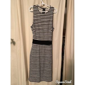 H&M striped mini dress